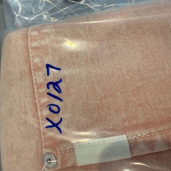 7 For All Mankind Monroe Cutoff Shorts Mineral Pink (Salmon / Peach) Size 26 - Picture 16 of 16